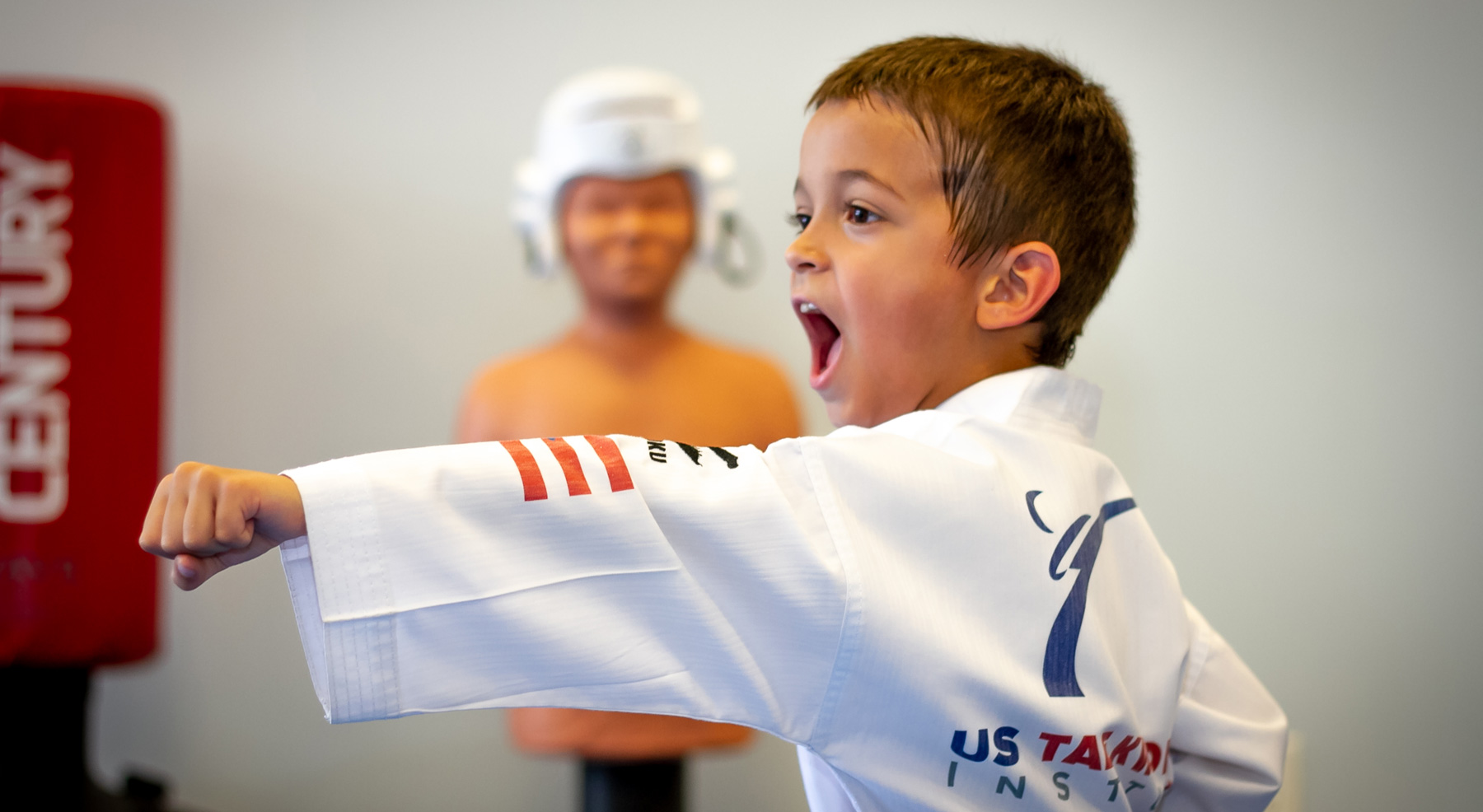 Child Practicing Form in Class