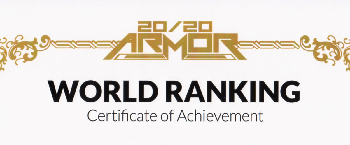 2020 Armor World Ranking